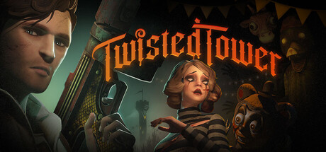 twisted tower key art showing the main characters, the tower, and several mascots