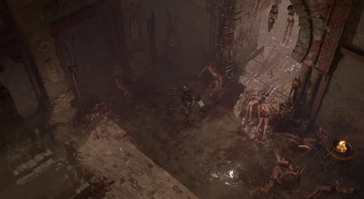 piles of bodies in the game world